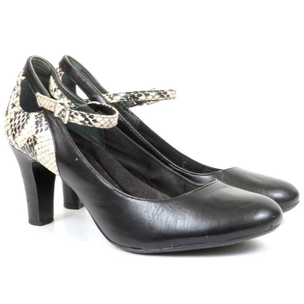 Giani Bernini Snakeskin Mary Jane Pump Heels Women's‎ 10 Office Business Vegan